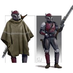 the costume design for boba fett from star wars