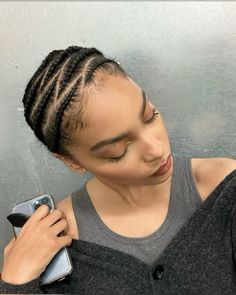 @sharon.alexie Poc Women, Sharon Alexie, Slicked Hairstyles, Cornrow Hairstyle, Latest Hair Braids, Cornrows Natural Hair, Cornrows Braids For Black Women, Hairstyles Pictures, Protective Hairstyles For Natural Hair