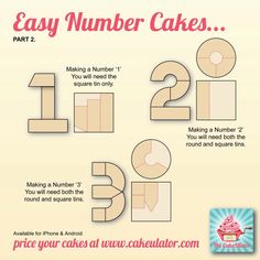 the instructions for making cake numbers are shown in this video game, which shows how to make