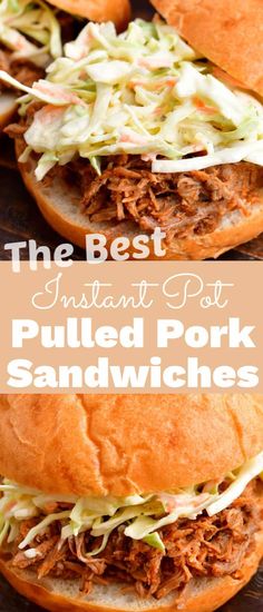 the best instant pot pulled pork sandwiches