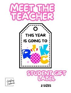 this year is going to pick out the back label for your teacher's gift