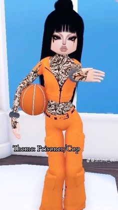 an animated image of a woman holding a basketball