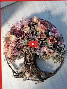 *** diy christmas wreaths for front door dollar tree, christmas wreath, , Diy Weaving, Garden Art Sculptures Diy, Garden Artwork, Christmas Wreaths For Front Door, Garden Art Sculptures, Wreath Bow, Art Sculptures, Christmas Wreaths Diy