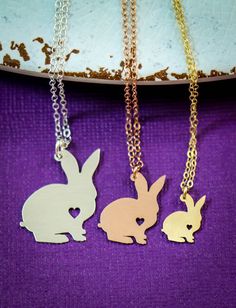 Bunny Necklace - Rabbit Necklace - Bunny Jewelry - Personalized Pet Bunny Rabbit - Pet Jewelry - Pet Gift Her - Pet Mom - New Pet -4H Rabbit Memorial, Bunny Custom, Bunny Jewelry, Rabbit Necklace, Pet Bunny Rabbits, Custom Bunny, Bunny Girls, Girls Necklace, Bunny Necklace