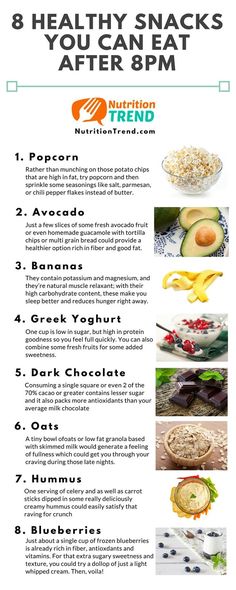 8 Quick, Healthy Late Night Snacks That Won't Go Straight to Your Hips! Healthy Late Night Snacks, Kiat Diet, Different Foods, Makanan Diet, Snacks Saludables, Late Night Snacks, God Mat, Night Snacks