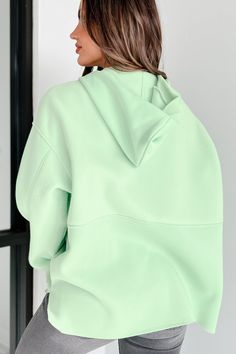 100% POLYESTER Brand: White Birch Model Wearing Size Small Color: Ultra Mint Green Fleece Material Buttoned Neckline Long Sleeve Front Pocket Oversized Fit Fabric Has Stretch 19" Armpit To Sleeve End 17" Armpit To Hemline For Model Size Specs Please Check Size Charts Launched: 12/3/23 Green Drawstring Hood Sweatshirt For Loungewear, Green Hooded Sweatshirt For Loungewear, Green Hoodie Sweatshirt For Loungewear, Green Hoodie With Kangaroo Pocket For Loungewear, Green Sweatshirt With Kangaroo Pocket For Loungewear, Green Loungewear Sweatshirt With Kangaroo Pocket, Comfy Green Hooded Sweatshirt, Comfy Green Hoodie Sweatshirt, Green Drawstring Hood Outerwear For Loungewear