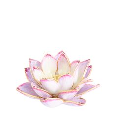 Purple Lotus Objet - Table Decor Lotus Flower Ceramic, Lotus Plant, Sunset Hues, Jay Strongwater, Symbol Of Peace, Gold Lotus, Matte Gold, New Beginnings, Cute Love