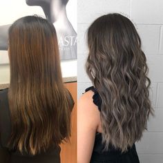 Long Ashy Brown Hair, Frosty Brown Hair, Ash Brown Ombre Hair, Dark Mushroom Brown Hair Color, Mushroom Brunette Hair, Dark Ashy Brown Hair, Ash Brunette Hair, Dark Ash Hair Color, Ashy Brunette Hair