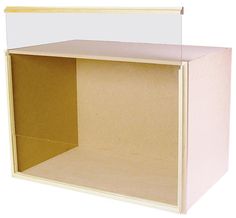 an open cardboard box on a white background with clipping area for the bottom section