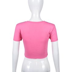 Round Neck Exposed Navel All-match Tight Ripped Short-sleeved Top Casual Pink Crop Top For Club, Short Sleeve Crop Top For Club In Spring, Fitted T-shirt For Club In Spring, Fitted T-shirt For Spring Clubbing, Spring Short Sleeve Crop Top For Club, Fitted T-shirt For Club, Spring Season, Product Name, Short Sleeves Tops, Sleeve Top