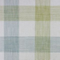 a checkered fabric with green and white colors