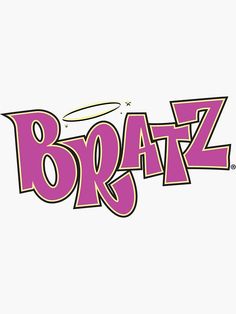 the word braz is written in pink and yellow