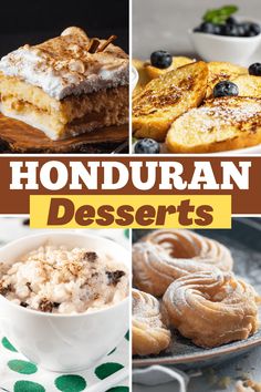 four different desserts with the title overlay