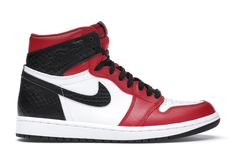 Jordan 1 Retro High Satin Snake Chicago (W) - CD0461-601 Chicago Women, Authentic Jordans, Sneakers Looks, Jordan 1 High Og, Air Jordan 1 Retro High, Womens Jordans, Nike Air Jordan 1, Air Jordan 1 High, Retro Sneakers