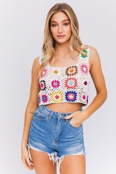 ** EACH DRESS HAS ITS OWN UNIQUE PATTERN ** MODEL IS WEARING A SIZE SMALL MODEL SPECS HEIGHT: 5'8" BUST: 32 WAIST: 23" HIPS: 35" Crochet Tank Top, Crochet Halter, Crochet Tank, Crochet Crop Top, Sheer Fabrics, Nice Tops, Unique Patterns, Fabric Care, Stretch Fabric