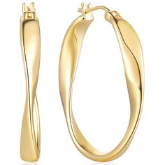 PRICES MAY VARY. 【Twisted Wave Pattern】These 14k gold hoop earrings for women feature a unique, twisted wave that creates a stunning interplay with light, casting a luminous glow on your features. Positioned at the artistry and style, the gold hoops earrings for women keep you fashionably current 【Material】These gold hoop earrings 14k gold combine style with comfort, tailored specifically for sensitive skin. Adhering to rigorous hypoallergenic standards, the large gold hoop earrings for women pr Gold Earrings Hoops, Large Gold Earrings, Thick Gold Hoop Earrings, Unique Hoop Earrings, Thick Gold Hoops, 14k Gold Hoop Earrings, Gold Waves, Chunky Hoop Earrings, Earrings Hoops