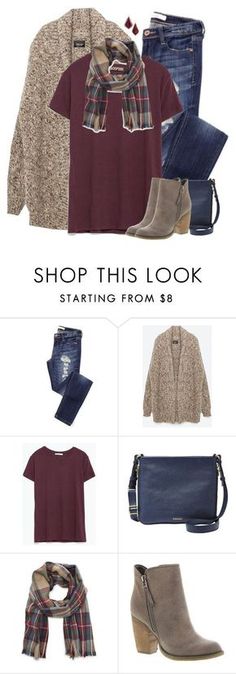 "Zara oversized cardigan, burgundy tee & plaid scarf" by steffiestaffie ❤️ liked on Polyvore featuring Zara, FOSSIL, Sole Society, Sbicca and Kendra Scott Sweater Outfit Plus Size, Burgundy Sweater Outfit, Vetements Shoes, Mode Shoes, Outfit Plus Size, Mode Tips, Casual Chique, Outfit Mujer, Blue Purse