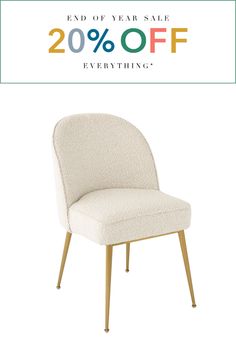 the end of year sale is up to 20 % off everything you need for this chair