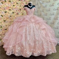 Mori Lee Quince Dress Princess Quinceanera Dresses, Birthday Gown, Gown Birthday, Quinceanera Pink, Quinceanera Themes Dresses, Pink Quince, Pink Ball Gown, Quinceanera Dresses Pink, Pretty Quinceanera Dresses