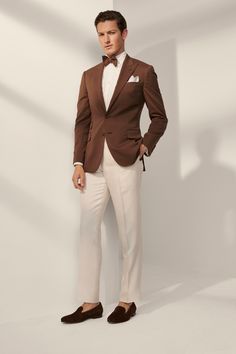 Ralph Lauren Spring 2020 Menswear Collection - Vogue Ralph Lauren Purple Label Men, Ralph Lauren Suits, Brown Suit, Ralph Lauren Menswear, Dress Suits For Men, Designer Suits For Men, Brown Suits