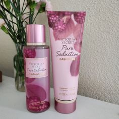 Brand New Never Been Used Nwt 2 Victoria Secret Pure Seduction Cashmere Bundle Pure Seduction Fragrance Description Type: Fruity Juiced Plum. Crushed Freesia. All Night Long. Frangance Mist 250 Ml/8.4 Oz. Frangance Lotion 236 Ml/8 Oz. Fragrances Perfume Woman