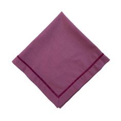 a purple napkin on a white background