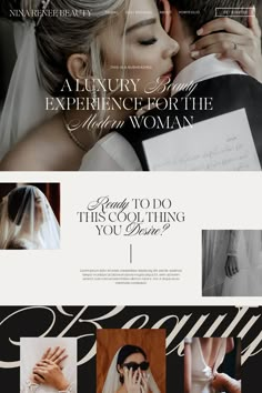 the website is designed to look like it has been created for a wedding couple, and features