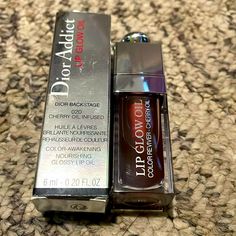 Brand New And Sold Out Shade! Cherry Infused Lip Oil! Full Size! With Box Red Wishlist, Dior Lip Glow Oil, Dior Lip Oil, Lip Glow Oil, Dior Lip, Dior Lip Glow, Makeup Bag Essentials, Glow Oil, Fancy Makeup