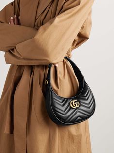 GUCCI Marmont 2.0 mini quilted leather shoulder bag Gucci Marmont, Shopping Event, Quilted Leather, Net A Porter, Gucci Bag, Women Collection, Antique Gold, Mini Bag, Leather Shoulder Bag