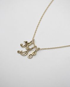 Minimalist 14k Gold Initials Charm Necklace, Dainty 14k Gold Initials Charm Necklace, Minimalist 14k Gold Initial Pendant Necklace, Dainty 14k Gold Initial Necklace For Personalized Gift, Everyday 14k Gold Name Necklace With Delicate Chain, Personalized Yellow Gold Initial Necklace With Delicate Chain, Minimalist 14k Gold Initial Necklaces, Dainty Yellow Gold Monogram Initial Necklace, Classic 14k Gold Initial Necklace