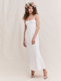 Editorial Elopement, Hamptons Dress, Casual Bride, Gatsby Dress, Naeem Khan, Viktor Rolf, Reformation Dress, Silky Dress, Georgette Fabric