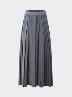 This Merino Pleated Skirt in Grey is a must-have for any wardrobe. Its pleated design adds a touch of elegance, while the grey color makes it versatile for any occasion. The Grey, Gray Skirt, Grey Color, Pleated Skirt, Must Haves, Gray Color, Skirt, Wardrobe, Grey