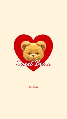 a teddy bear with the words sweet beson on it