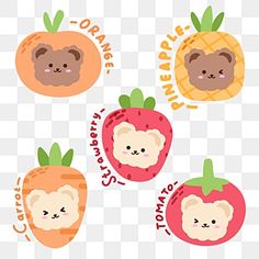 three cute bears and two oranges with the words sweet dreams on them png