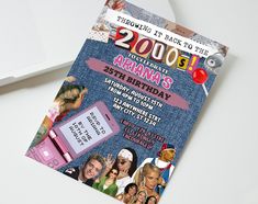 a birthday party flyer for someone's 20th birthday with photos and text on it