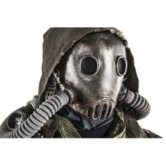 This fine art poster print would make the perfect compliment to your walls or gift recipient. This licensed image was reproduced on premium heavy stock paper and is ready for display or framing. Trinx | Trinx Close-Up Portrait Of Post-Apocalypse Survivor Wearing Rags & Full-Face Gas Mask | 24" H X 36" W | Wayfair | Home Decor Apocalypse Survivor, Gas Mask Art, Cyberpunk Armor, Fallout Art, Tactical Gear Loadout, Cthulhu Mythos, Cyberpunk Character, Close Up Portraits, Post Apocalypse