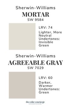 the color scheme for sherylin - williams's mortar gray, which is available in