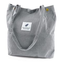 PRICES MAY VARY. 【HIGH QUALITY】This trendy tote bag is made of soft and durable corduroy. Lightweight, portable, durable and comfortable for shoulder or hand taking.Corduroy tote bag for women can be used repeatedly for a long time. 【DIMENSIONS】Cute tote bags size at 13.5" tall x 14.5" wide x 4.3” depth x 11.5" shoulder drop ensure a comfy fit. The space of this corduroy tote bag large is big enough for all of your daily stuffs.Womens tote bags for work also with extra two-pocket design inside c Bags For Work, Corduroy Tote Bag, Aesthetic Bags, Hippie Bags, Trendy Tote Bags, Travel Tote Bag, Aesthetic Look, Bags Aesthetic, Cute Tote Bags