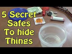 there are five secret safes to hide things