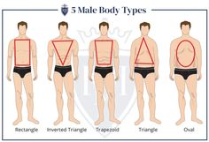 Body Shape & Men's Style - How To Dress For Your Body Type - RealMenRealStyle Male Body Types, Mens Body Types, Dad Bodies, Types Of Body Shapes, Herren Style, Design Jersey