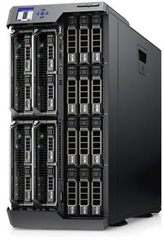 two servers are stacked on top of each other