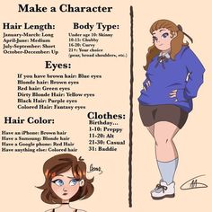 an image of a woman's body and the words how to make a character