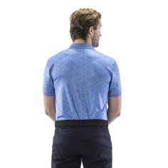 Give your best move in every direction during gameplay with the best gear our Blue Leaf Polo Shirt. This shirt is designed to have a relaxed and comfortable fit to give you the mobility you need for a smoother swing. This Polo Shirt will not let you down. Get the best Golf Polo Shirt you deserve. Features: Soft smooth fabric It offers an extreme athletic feeling Quick-dry for all-day comfort Durable Functional Breathable Tops For Golf, Blue Short Sleeve Activewear For Sports Events, Functional Short Sleeve Top For Sports Events, Functional Moisture-wicking Golf Tops, Sporty Blue Shirt For Sports, Blue Fitted Tops For Outdoor, Outdoor Fitted Blue Top, Blue Fitted Top For Outdoor, Fitted Blue Top For Outdoor Wear