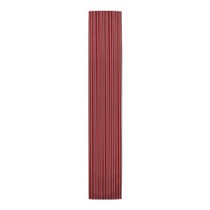 a tall red and white striped paper tube on a white background with clippings