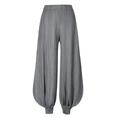 Introducing the HEYFANCYSTYLE Tokyo Pleated Puffy Pants, where Tokyo's urban flair meets contemporary style for a bold fashion statement. Key Features: Pleated Design: Unique pleats add texture and volume, creating a distinctive look. Puffy Style: Embrace a relaxed and comfortable fit with a touch of urban edge. Tokyo Inspired: Reflects the vibrant and eclectic street fashion scene of Tokyo. Versatile Wear: Perfect for adding a bold statement to any outfit, whether for casual or semi-formal occa Chic Parachute Pants For Fall, Trendy Bottoms With Elastic Cuffs For Spring, Chic Harem Pants With Elastic Waistband For Fall, Chic Harem Pants For Fall Loungewear, Chic Fall Harem Pants For Loungewear, Chic Fall Loungewear Harem Pants, Chic Fall Baggy Harem Pants, Trendy Pants With Elastic Cuffs For Fall, Tassel Blouse