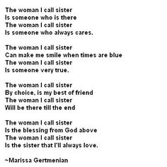 a poem written in black and white with the words'this woman is all sister '