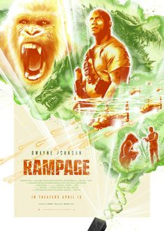 an advertisement for the movie rampage