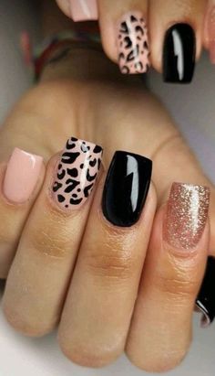 We've compiled a list of the greatest gel nail designs and colors for every skin tone; explore styles that best complements your complexion. Nails Leopard Print, Nails Cheetah, Nails Leopard, Leopard Nail Designs, Cheetah Print Nails, Emerald Nails, Spooky Nails, Classy Art