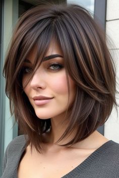 28+ Chic Short Layered Haircuts for Women to Refresh Your Look 18 Short Layered Haircuts For Women, Curly Layers, Layered Haircuts For Women, Hair Contouring, Caramel Balayage, Short Layered, Short Layered Haircuts, Oval Face Shapes, Heart Face Shape