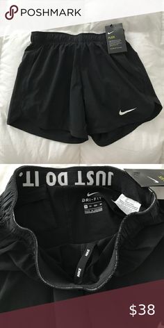 Black Athletic Shorts For Spring Workouts, Stretch Black Athletic Shorts For Spring, Spring Stretch Black Athletic Shorts, Spring Stretch Athletic Shorts In Black, Black Stretch Athletic Shorts For Spring, Nike Black Athletic Shorts For Spring, Nike Black Shorts For Spring, Fitted Nike Black Athletic Shorts, Nike Black Fitted Athletic Shorts